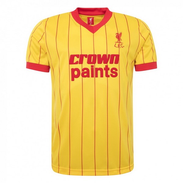 Authentic Camiseta Liverpool 2ª Retro 1982 1983 Amarillo